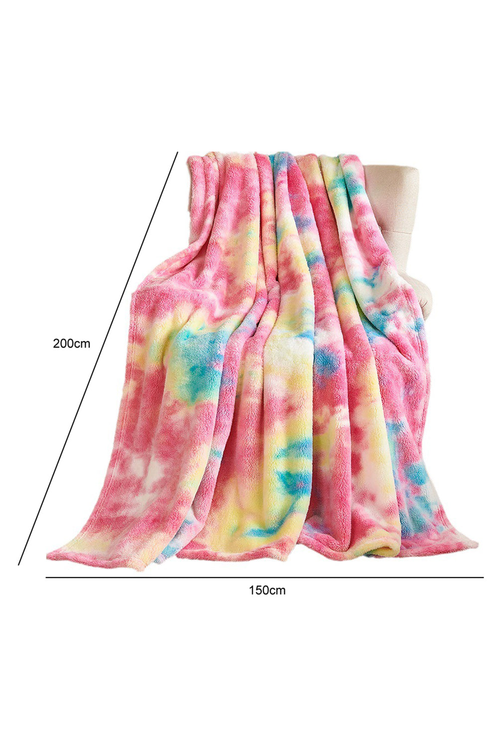 Multicolour Tie-Dye Blanket 150*200cm