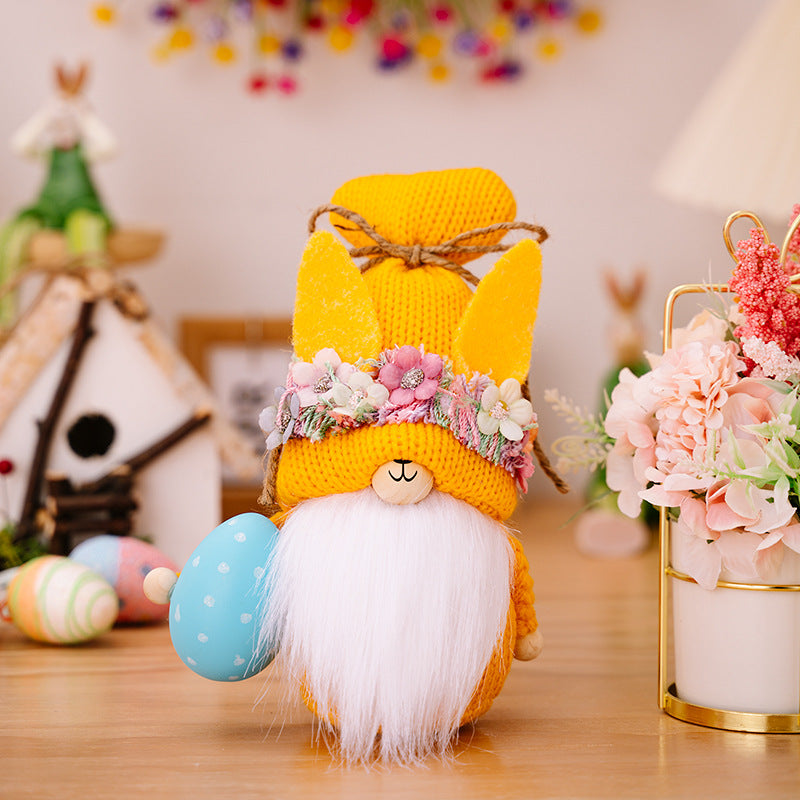 Easter Knit Faceless Doll