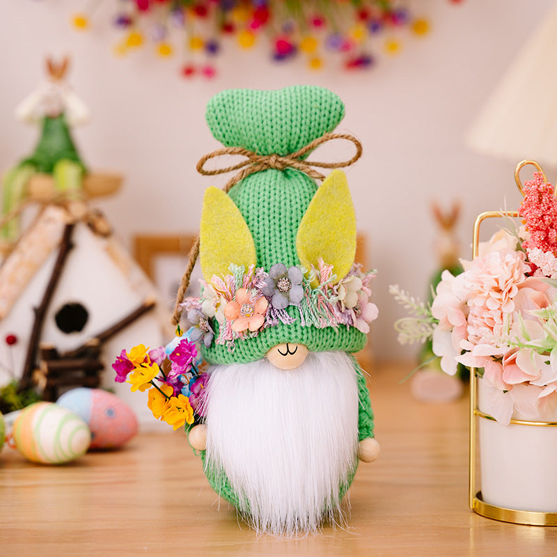 Easter Knit Faceless Doll